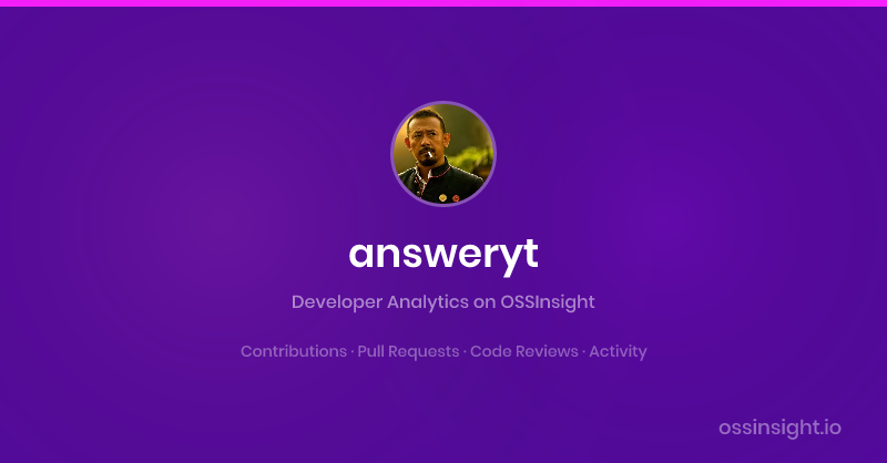 Analyze answeryt | OSSInsight